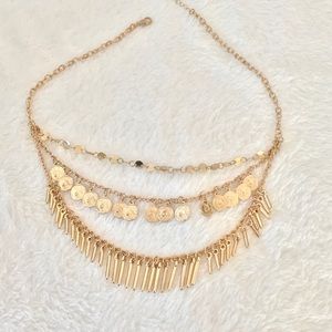 Gold layered necklace